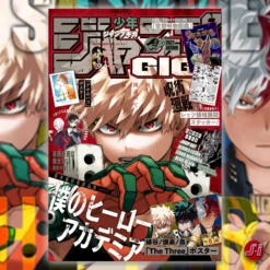 JUMP GIGA AUTUMN 2021 MY HERO ACADEMIA + Jujutsu Kaisen Collage Poster [MALEVOLENT SHRINE] + MHA POSTER